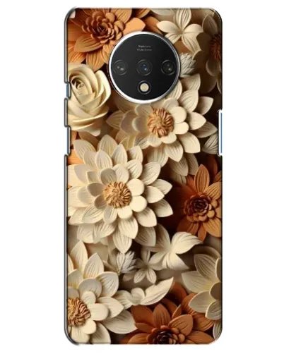 Чехол для OnePlus 7T с картинкой «Бежевый флористический декор» Чехол для OnePlus 7T с картинкой «Бежевый флористический декор»