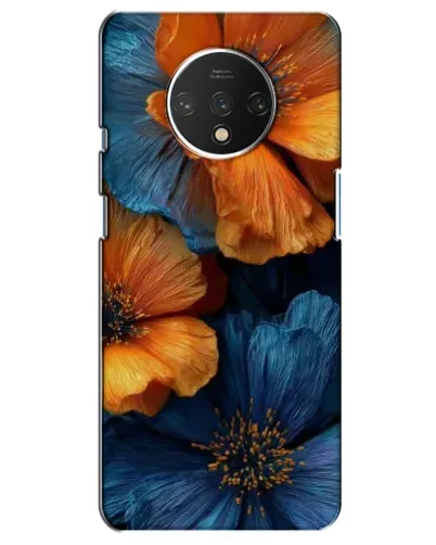 Чехол для OnePlus 7T с картинкой «Яркая сине-оранжевая флора» Чехол для OnePlus 7T с картинкой «Яркая сине-оранжевая флора»