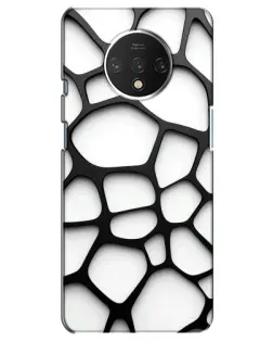 Чехол для OnePlus 7T с картинкой «Белая объемная сетка» Чехол для OnePlus 7T с картинкой «Белая объемная сетка»