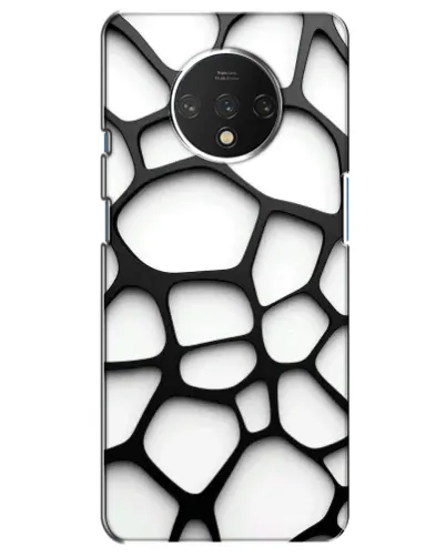 Чехол для OnePlus 7T с картинкой «Белая объемная сетка» Чехол для OnePlus 7T с картинкой «Белая объемная сетка»