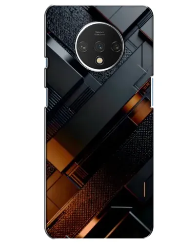 Чехол для OnePlus 7T с картинкой «Черные геометрические блоки» Чехол для OnePlus 7T с картинкой «Черные геометрические блоки»