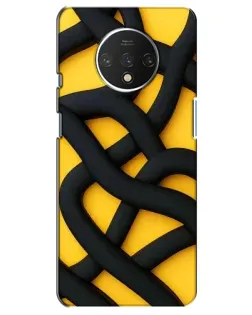Чохол для OnePlus 7T з картинкою «Чорне жовте переплетення» Чохол для OnePlus 7T з картинкою «Чорне жовте переплетення»