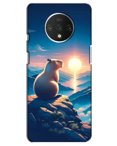 Чохол для OnePlus 7T з картинкою «Захід сонця з капібарою» Чохол для OnePlus 7T з картинкою «Захід сонця з капібарою»