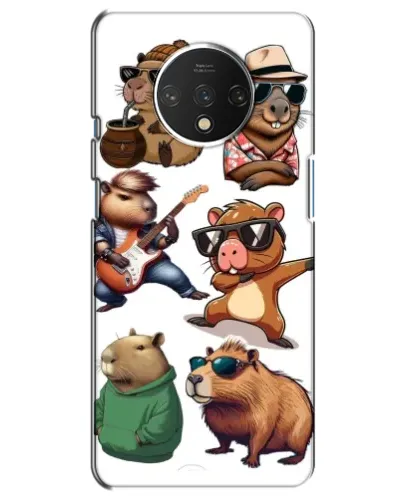 Чохол для OnePlus 7T з картинкою «Круті капібари музиканти» Чохол для OnePlus 7T з картинкою «Круті капібари музиканти»
