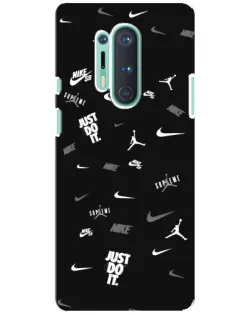 Чохол для OnePlus 8 Pro з картинкою «Nike Black Pattern» Чохол для OnePlus 8 Pro з картинкою «Nike Black Pattern»