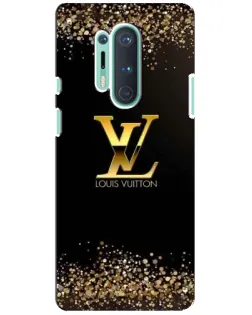 Чохол для OnePlus 8 Pro з картинкою «LV — золоті іскри»