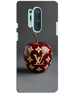 Чохол для OnePlus 8 Pro з картинкою «Червоне яблуко LV»