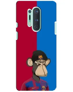 Чохол для OnePlus 8 Pro з картинкою «Bored Ape — фанат Барси» Чохол для OnePlus 8 Pro з картинкою «Bored Ape — фанат Барси»