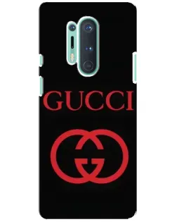 Чохол для OnePlus 8 Pro з картинкою «Gucci — червоний логотип»