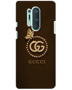 Чохол для OnePlus 8 Pro з картинкою «Gucci — золотий метелик»
