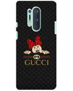 Чохол для OnePlus 8 Pro з картинкою «Мінні Маус Gucci — чорний»