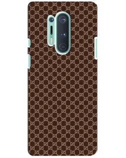 Чохол для OnePlus 8 Pro з картинкою «Gucci — шоколадна сітка» Чохол для OnePlus 8 Pro з картинкою «Gucci — шоколадна сітка»