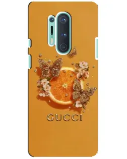 Чохол для OnePlus 8 Pro з картинкою «Gucci — золоті метелики» Чохол для OnePlus 8 Pro з картинкою «Gucci — золоті метелики»