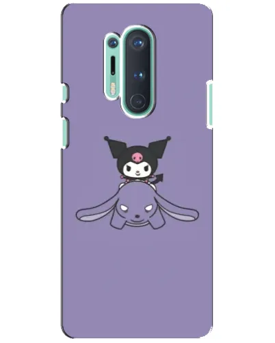Чохол для OnePlus 8 Pro з картинкою «Kuromi на ліловому фоні» Чохол для OnePlus 8 Pro з картинкою «Kuromi на ліловому фоні»