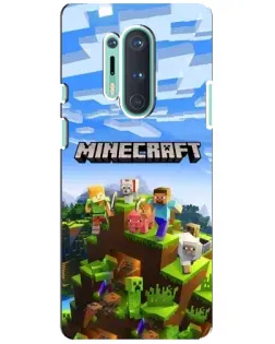 Чохол для OnePlus 8 Pro з картинкою «Minecraft класичний світ»