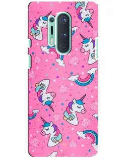 Чохол для OnePlus 8 Pro з картинкою «Unicorn паттерн рожевий» Чохол для OnePlus 8 Pro з картинкою «Unicorn паттерн рожевий»