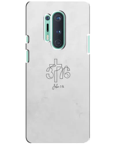 Чехол для OnePlus 8 Pro с картинкой «Иоанна 3:16 Крест» Чехол для OnePlus 8 Pro с картинкой «Иоанна 3:16 Крест»