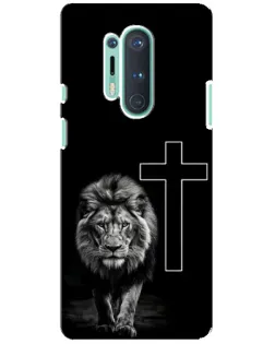 Чехол для OnePlus 8 Pro с картинкой «Лев и Крест»