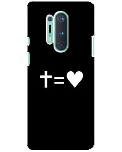 Чехол для OnePlus 8 Pro с картинкой «Крест и Сердце» Чехол для OnePlus 8 Pro с картинкой «Крест и Сердце»