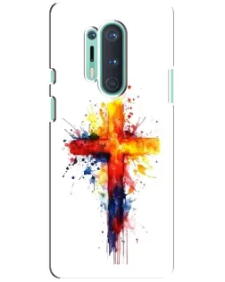 Чехол для OnePlus 8 Pro с картинкой «Акварельный крест»