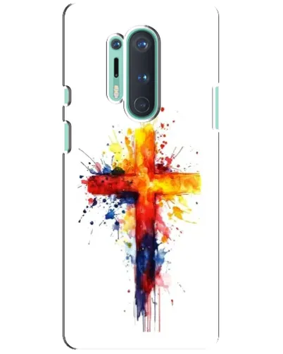 Чехол для OnePlus 8 Pro с картинкой «Акварельный крест» Чехол для OnePlus 8 Pro с картинкой «Акварельный крест»