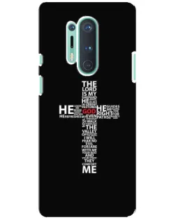 Чехол для OnePlus 8 Pro с картинкой «Текстовый крест»