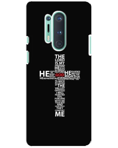 Чехол для OnePlus 8 Pro с картинкой «Текстовый крест» Чехол для OnePlus 8 Pro с картинкой «Текстовый крест»