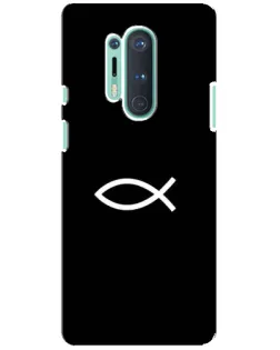 Чехол для OnePlus 8 Pro с картинкой «Символ рыбы Jesus»