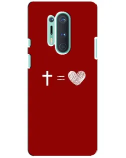 Чехол для OnePlus 8 Pro с картинкой «Уравнение любви»