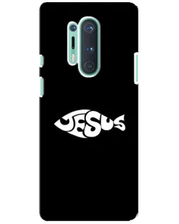 Чехол для OnePlus 8 Pro с картинкой «Рыба Jesus»