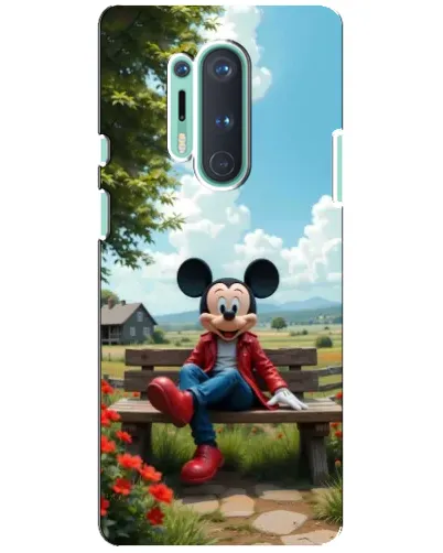 Чохол для OnePlus 8 Pro з картинкою «Міккі на лавці» Чохол для OnePlus 8 Pro з картинкою «Міккі на лавці»