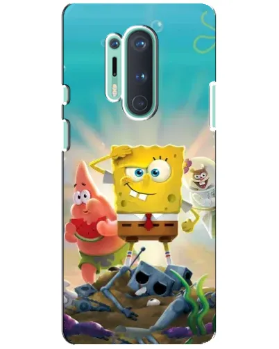 Чохол для OnePlus 8 Pro з картинкою «Спанч Боб переможець»