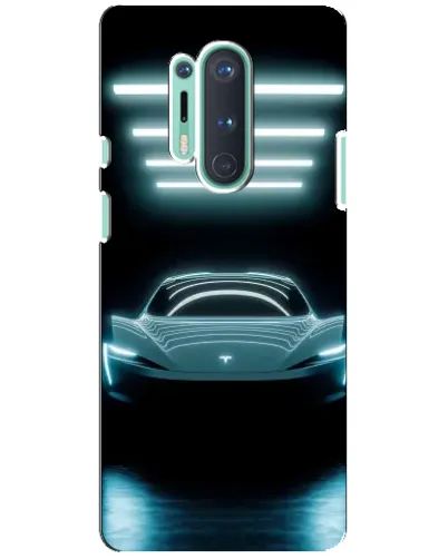 Чохол для OnePlus 8 Pro з картинкою «Tesla в неоні» Чохол для OnePlus 8 Pro з картинкою «Tesla в неоні»