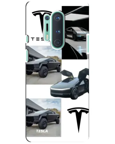 Чохол для OnePlus 8 Pro з картинкою «Колаж Cybertruck Tesla» Чохол для OnePlus 8 Pro з картинкою «Колаж Cybertruck Tesla»
