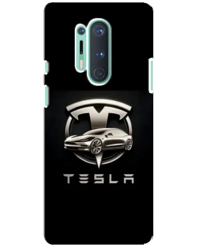 Чохол для OnePlus 8 Pro з картинкою «Tesla — срібне авто» Чохол для OnePlus 8 Pro з картинкою «Tesla — срібне авто»