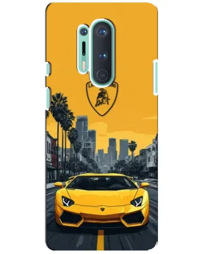 Чохол для OnePlus 8 Pro з картинкою «Жовтий Lamborghini місто» Чохол для OnePlus 8 Pro з картинкою «Жовтий Lamborghini місто»