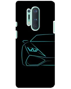 Чохол для OnePlus 8 Pro з картинкою «Блакитний силует Lamborghini» Чохол для OnePlus 8 Pro з картинкою «Блакитний силует Lamborghini»