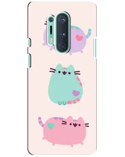 Чохол для OnePlus 8 Pro з картинкою «Pusheen тріо» Чохол для OnePlus 8 Pro з картинкою «Pusheen тріо»
