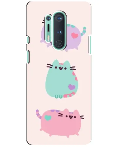 Чохол для OnePlus 8 Pro з картинкою «Pusheen тріо» Чохол для OnePlus 8 Pro з картинкою «Pusheen тріо»