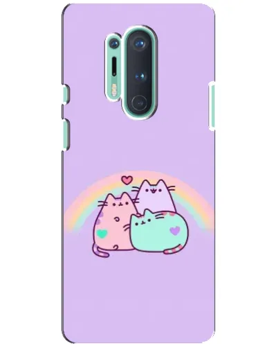 Чохол для OnePlus 8 Pro з картинкою «Веселкові Пушини» Чохол для OnePlus 8 Pro з картинкою «Веселкові Пушини»