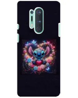Чехол для OnePlus 8 Pro с картинкой «Stitch в цветах» Чехол для OnePlus 8 Pro с картинкой «Stitch в цветах»