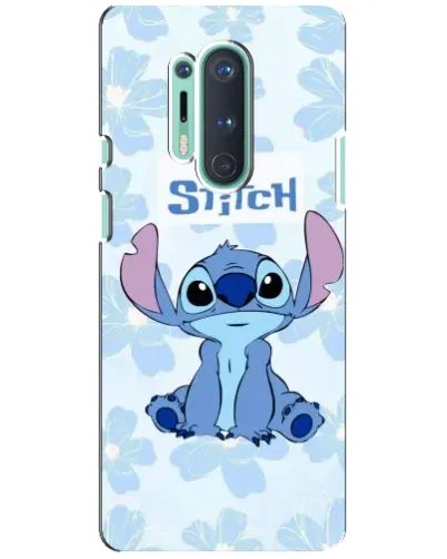 Чехол для OnePlus 8 Pro с картинкой «Stitch среди цветов» Чехол для OnePlus 8 Pro с картинкой «Stitch среди цветов»