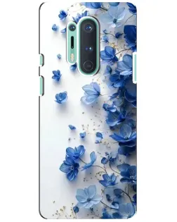 Чехол для OnePlus 8 Pro с картинкой «Голубой цветочный каскад» Чехол для OnePlus 8 Pro с картинкой «Голубой цветочный каскад»