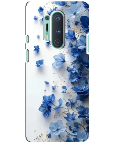 Чехол для OnePlus 8 Pro с картинкой «Голубой цветочный каскад» Чехол для OnePlus 8 Pro с картинкой «Голубой цветочный каскад»
