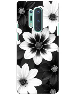Чехол для OnePlus 8 Pro с картинкой «Монохромные астры» Чехол для OnePlus 8 Pro с картинкой «Монохромные астры»