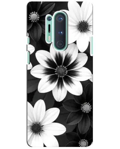 Чехол для OnePlus 8 Pro с картинкой «Монохромные астры» Чехол для OnePlus 8 Pro с картинкой «Монохромные астры»