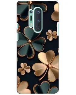 Чехол для OnePlus 8 Pro с картинкой «Клевер в золоте» Чехол для OnePlus 8 Pro с картинкой «Клевер в золоте»