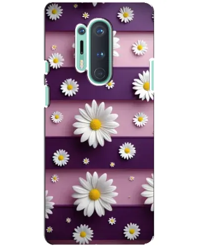 Чехол для OnePlus 8 Pro с картинкой «Ромашки на фиолетовом» Чехол для OnePlus 8 Pro с картинкой «Ромашки на фиолетовом»