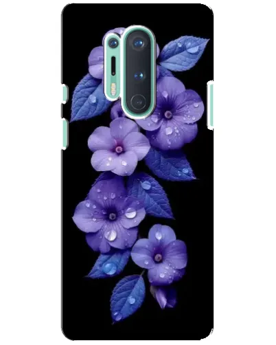 Чехол для OnePlus 8 Pro с картинкой «Фиолетовые цветы с росою» Чехол для OnePlus 8 Pro с картинкой «Фиолетовые цветы с росою»