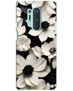 Чехол для OnePlus 8 Pro с картинкой «Объемные белые цветы» Чехол для OnePlus 8 Pro с картинкой «Объемные белые цветы»